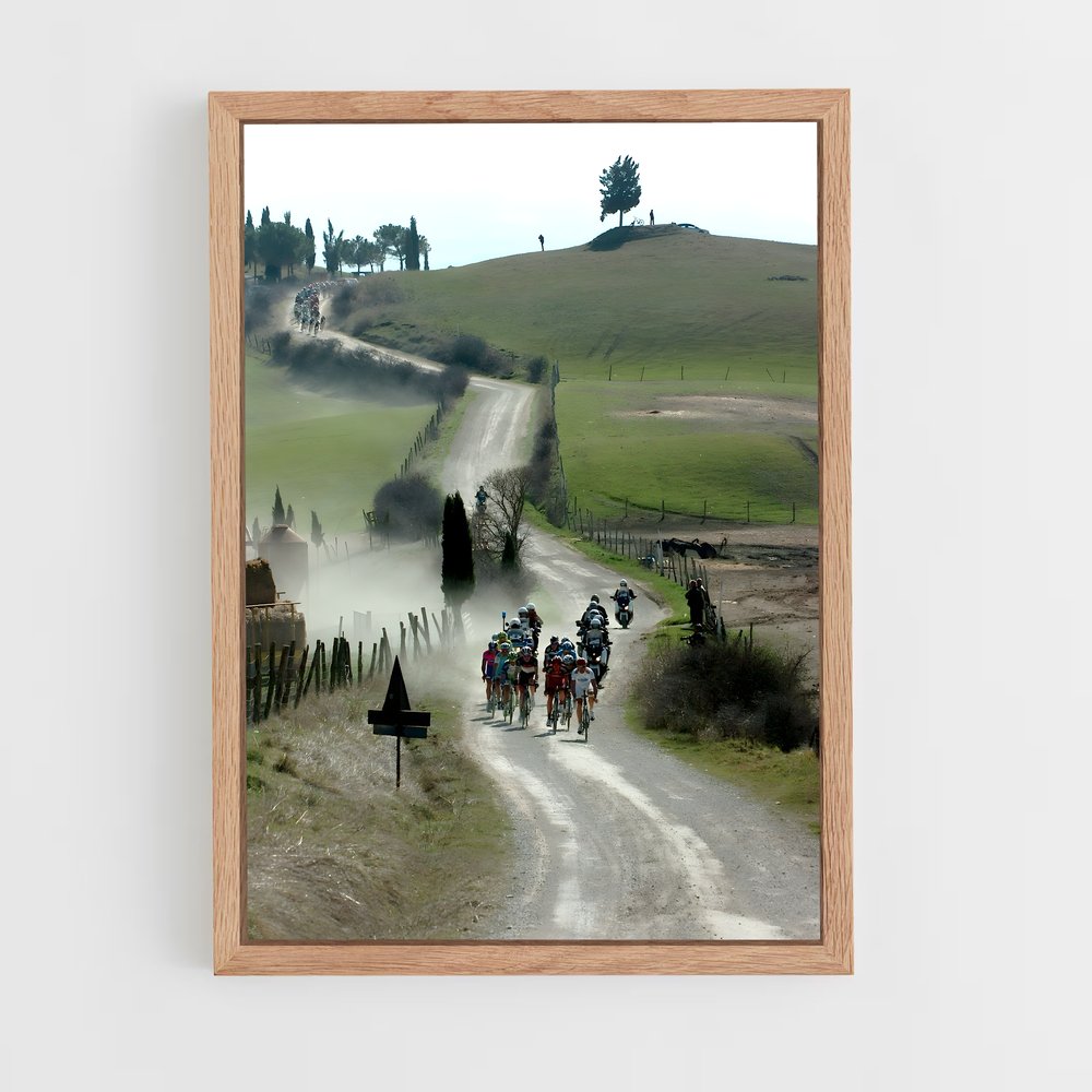 Poster Piste de Terre – affiche Cyclisme (vue 4)